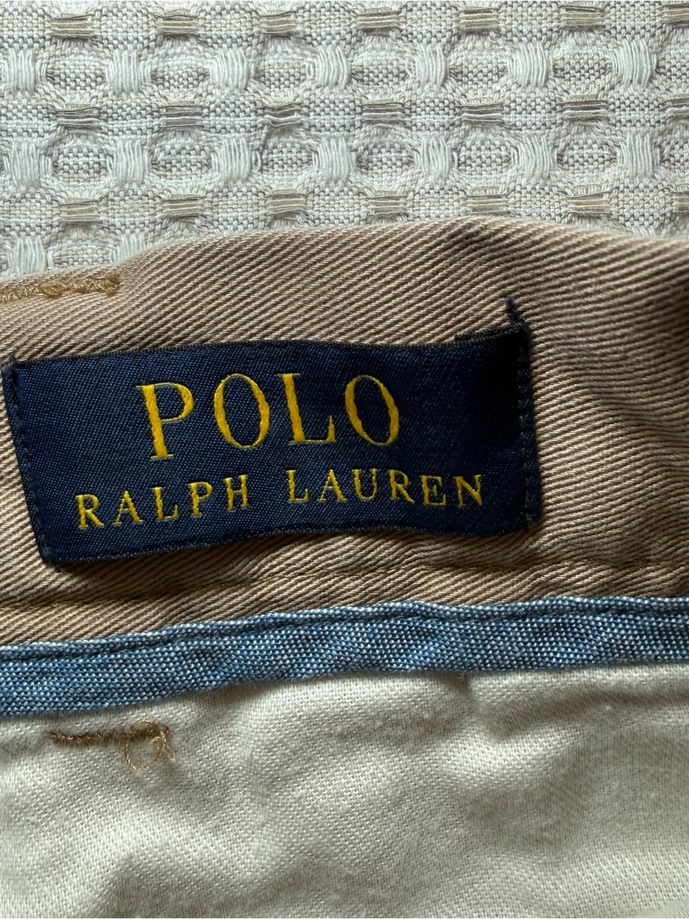 Polo Ralph Lauren Shorts Men's Khaki Size 38 Classic Fit Chino Shorts 9” Inseam - Picture 4 of 9